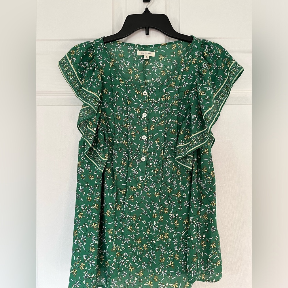Ruffle sleeve blouse